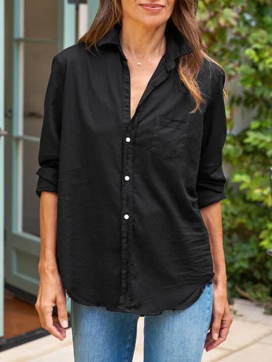 Frank & Eileen Tops - Frank & Eileen Eileen Black Button-Up Shirt Size M